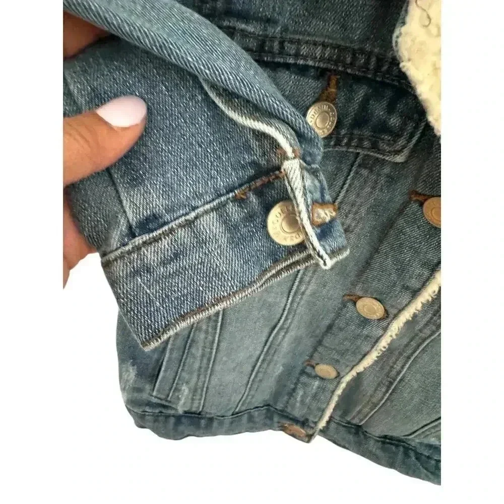 CI Sono‎ kids 10 Faux fur collar denim Jacket
